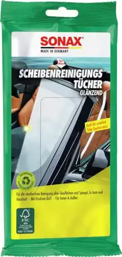 Scheibenreiniger von SONAX – 10 Reinigungstücher für Glasflächen