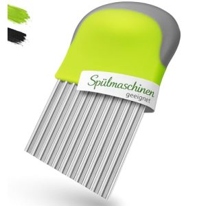 Wellenschneider Villkin für Gemüse und Obst Riffelmesser aus Edelstahl