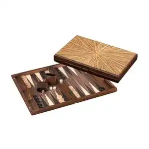 Backgammon Holz Philos 1127 Großes Spielbrett für Strategiefans