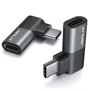USB-C Verlängerungskabel mit 90 Grad Stecker und Buchse