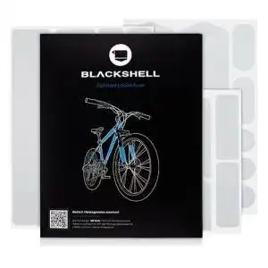 Fahrrad Schutzfolie Blackshell für Lackschutz – transparent und selbstklebend