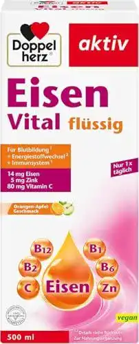 Eisensaft Doppelherz Eisen Vital Flüssiges Nahrungsergänzungsmittel mit Eisen