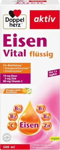 Eisensaft Doppelherz Eisen Vital Flüssiges Nahrungsergänzungsmittel mit Eisen
