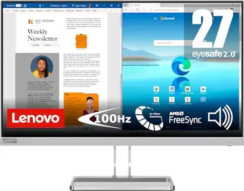 Lenovo L27i-40 Monitor – 27 Zoll FHD 1920×1080 mit HDMI und VGA