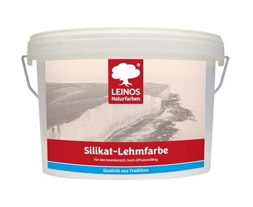 Lehmfarbe Leinos Naturfarben Silikat-689, naturweiß 10 L