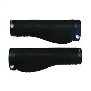 Fahrradgriffe Matrix G2 aus Leder in Schwarz, 135 mm