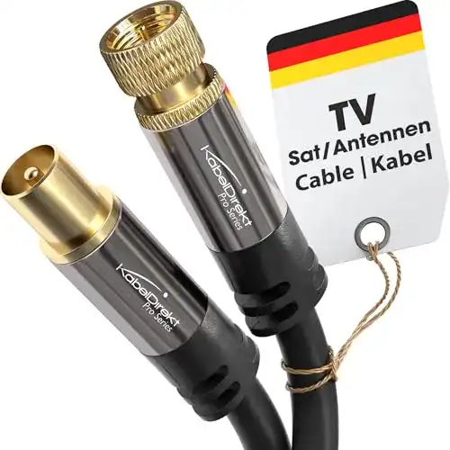 Antennenkabel 10 m KabelDirekt – SAT Kabel und Antennenkabel