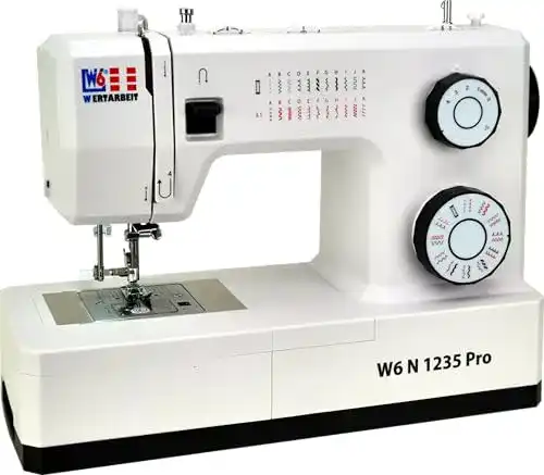 W6 Nähmaschine N 1235 Pro mit 24 Programmen und Freiarm