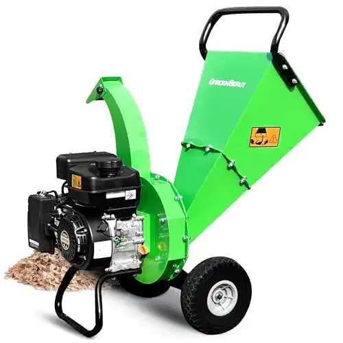 Häcksler Gardenbeaut S3 mit 7 PS Benzinmotor für Holzzerkleinerung