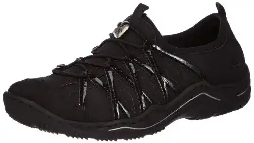 Rieker Damen Sneaker L0564 in Schwarz Bequeme und stilvolle Schuhe