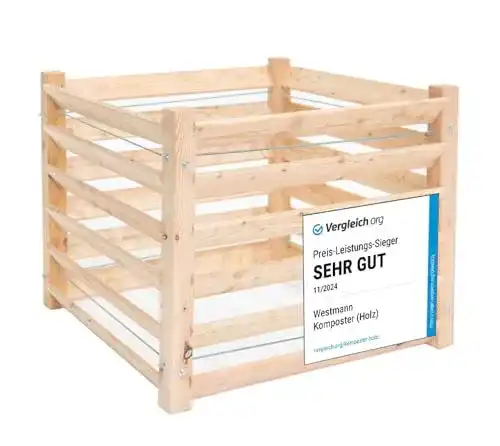 Holzkomposter Westmann M aus Lärchenholz 100x100x80 cm