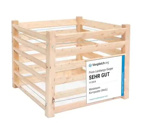 Holzkomposter Westmann M aus Lärchenholz 100x100x80 cm
