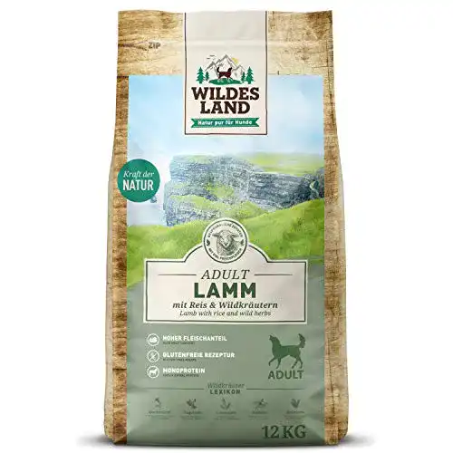 Wildes Land Hundefutter Nr. 1 Lamm 12 kg für ausgewogene Ernährung