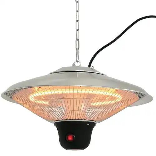 Deckenheizstrahler Outsunny mit 3 Heizstufen und 1500W Leistung