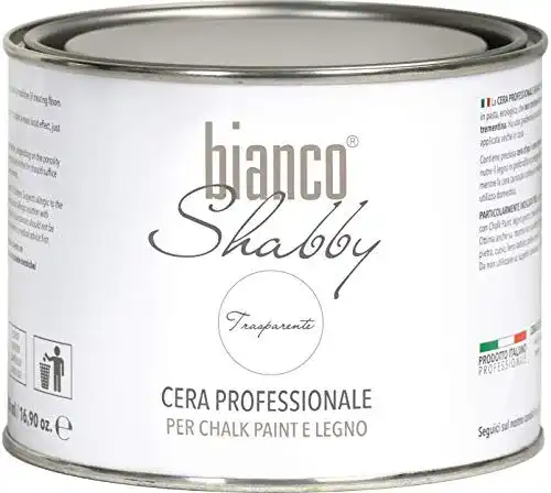 Klarlack Bianco Shabby Möbelwachs für alle Oberflächen, 500 ml