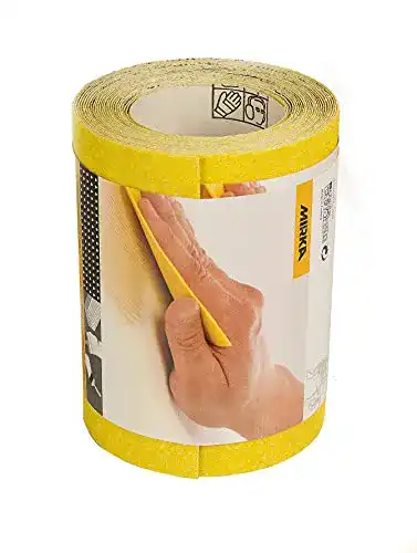 Mirka Schleifpapier-Rolle Yellow 115mm x 5m P80 für Holz und Kunststoff