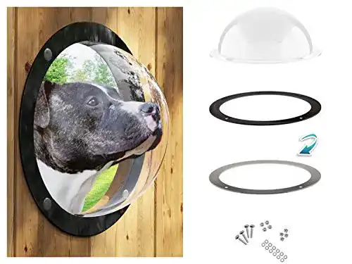Bullauge Lucky Lamb Gardenscout – Zaunfenster für Haustiere