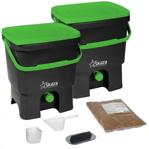 Bokashi-Eimer Skaza Bokashi Organko Set für Garten- und Küchenkompostierung