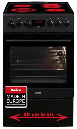 Amica Standherd mit Elektro Glaskeramik-Kochfeld 50 cm
