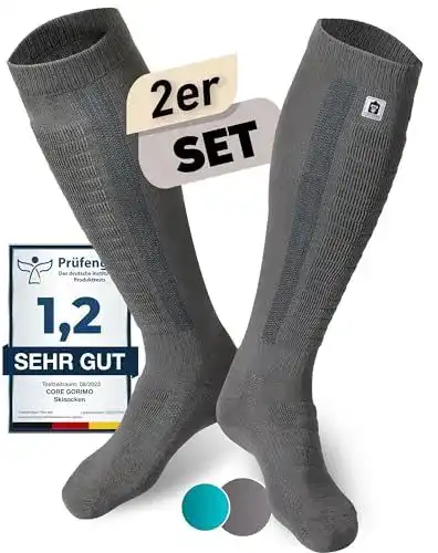 Merino Skisocken CORE GORIMO 2 Paar Skisocken aus Merinowolle