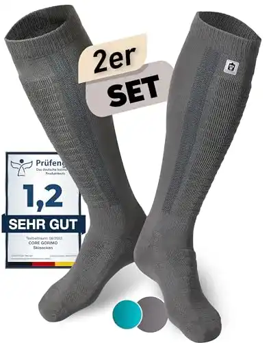 Merino Skisocken CORE GORIMO 2 Paar Skisocken aus Merinowolle