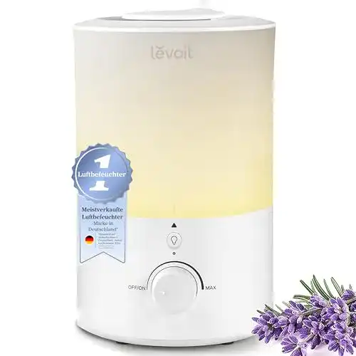 Luftbefeuchter Levoit Top-Fill 3L mit Nachtlicht und 360° Düse