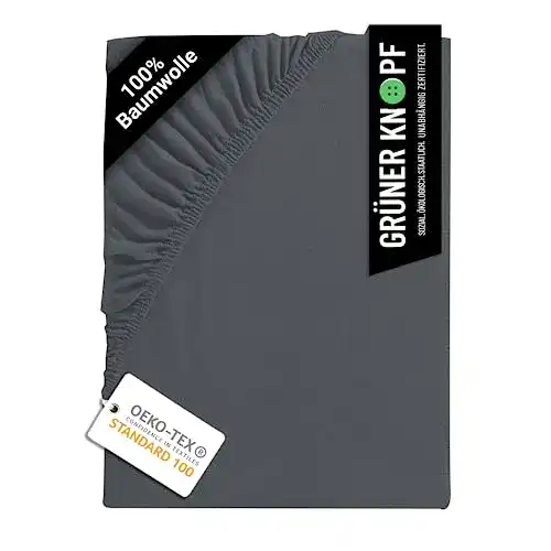 Spannbettlaken 140×200 cm aus 100% Baumwolle von NECO’S home