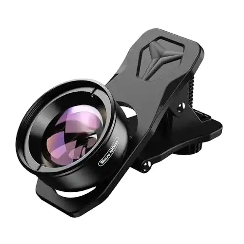 Apexel HD-Objektiv 100 mm Makroobjektiv für iPhone und Smartphones