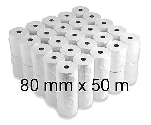 Thermorollen Quorion 50 x Bonrollen 80 mm x 50 m BPA-frei