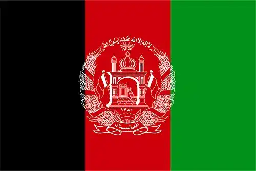 Afghanistan Flagge 90 x 150 cm aus 100 % Polyester mit Ösen