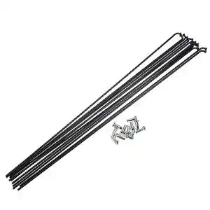 Fahrradspeichen Quarkzman 12 Stück 14G J-Kurve 286 mm mit Nippeln