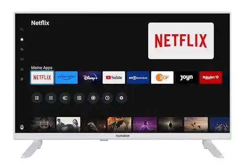 Telefunken 32 Zoll Smart TV in Weiß mit Full HD und HDR