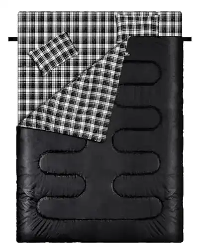 Doppelschlafsack von Sportneer für Winter und Outdoor-Aktivitäten