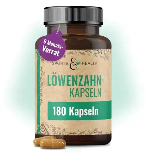 Löwenzahnwurzel Kapseln von Cdf Sports & Health Solutions – 180 Stück