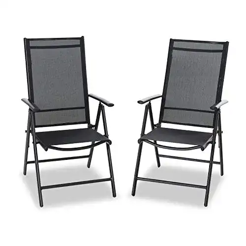 Alu-Klappsessel PHI VILLA Set mit 2 Gartenstühlen
