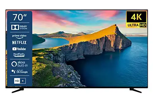 Telefunken QU70L800 70 Zoll QLED Fernseher mit Smart TV Funktionen