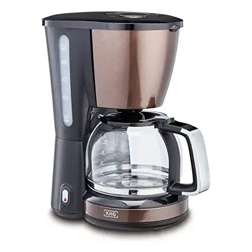KHG Kaffeemaschine KA-123(MMS) mit Glaskanne und Warmhaltefunktion