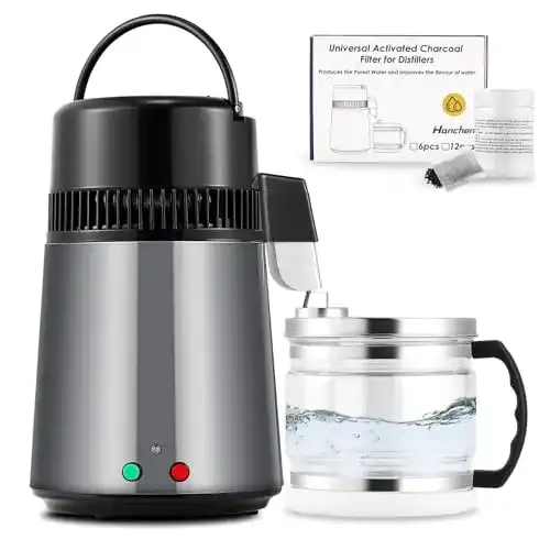 Wasserdestilliergerät Hanchen aus Edelstahl 304 mit 4L Kapazität