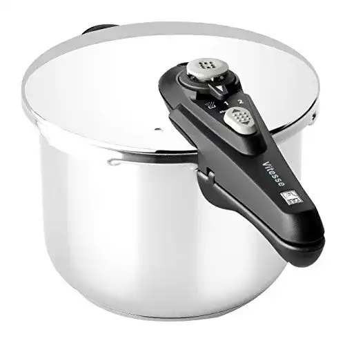 Schnellkochtopf aus Edelstahl von BRA, 9 l für Induktion