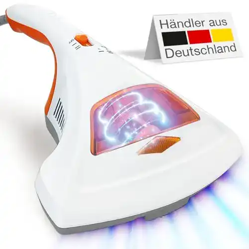 Handstaubsauger mit Kabel Eloneo Milbensauger für Matratzen mit UV-C Licht