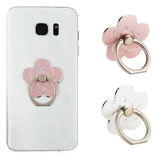 Handy-Ringhalter Sibba 2er Set mit Ständer in Silber und Roségold