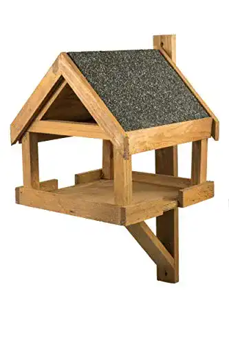 Vogelhaus von MAZUR International Wetterfestes Vogelfutterhaus aus Holz
