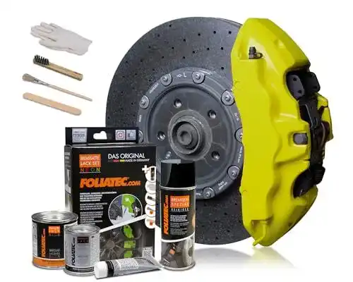 Bremssattellack Foliatec Set in Neon Gelb, hitzebeständig und langlebig
