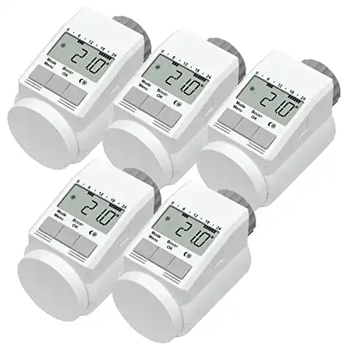 Heizkörperthermostat Eqiva 5er-Set Modell L für individuelle Temperaturkontrolle