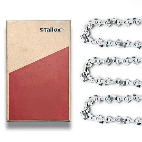 Tallox Sägekette 3 Stück 3/8″ 1,1 mm 56 TG für Makita UC4020A