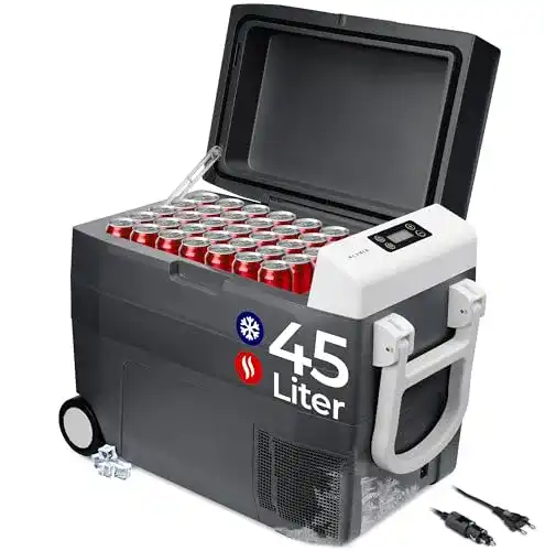 Elektrische Kühltasche KLAMER Kühlbox XXL 45 L mit Kompressor