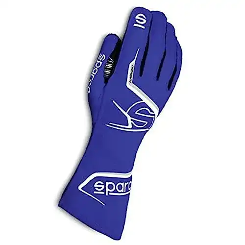 Karthandschuhe Sparco Pfeilkart 2020 Größe 10 Marineblau/Weiß