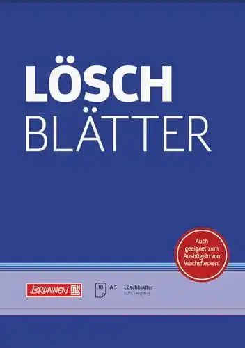 Löschpapier Brunnen Löschblattblock A5 mit 10 Blatt in Blau