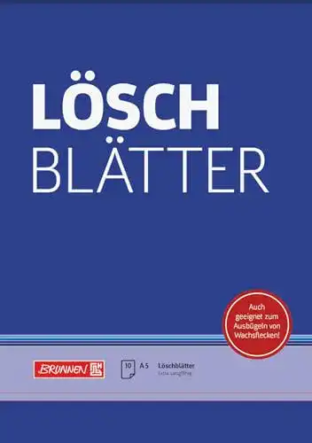 Löschpapier Brunnen Löschblattblock A5 mit 10 Blatt in Blau