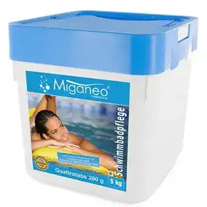Chlortabletten für Pools – Miganeo Quattrotabs 200g